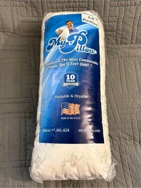 NEW My Pillow Premium S/Q White Original Standard Queen Washable Dryable Sealed